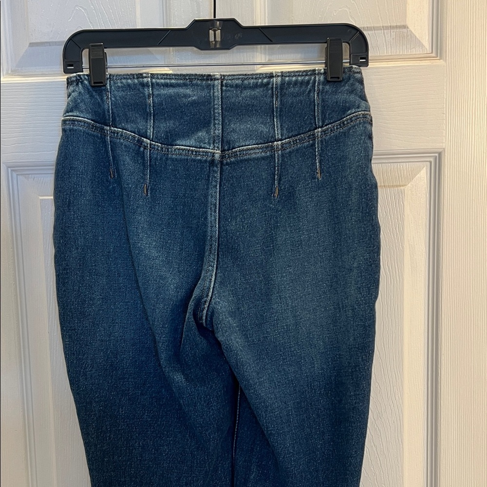 We The Free People Dark Blue Flare Jeans - Picture 7 of 8